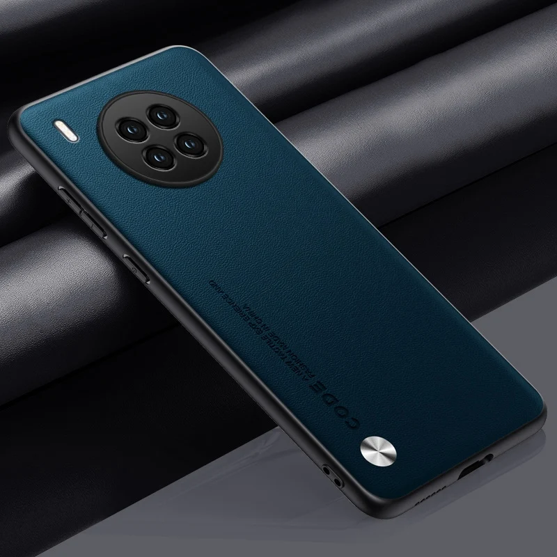 Deluxe PU Leather Matte Silicone Phone Case with Full Camera Protection