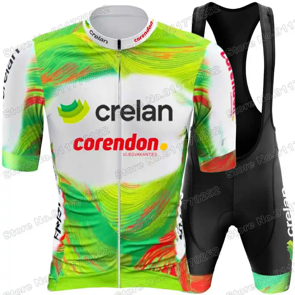 EQUIPACION CICLISMO ROPA CONJUNTO BICICLETA MAILLOT CULOTTE ORBEA VERDE NARANJA