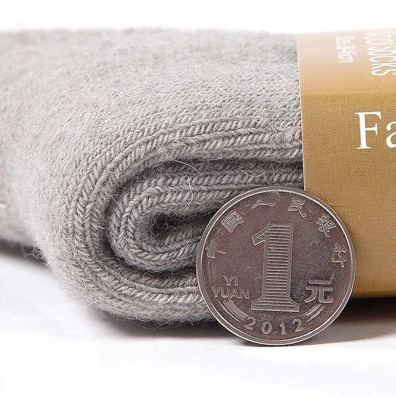 5 Pairs Of Women's High Quality Warm Cashmere Wool Socks 4