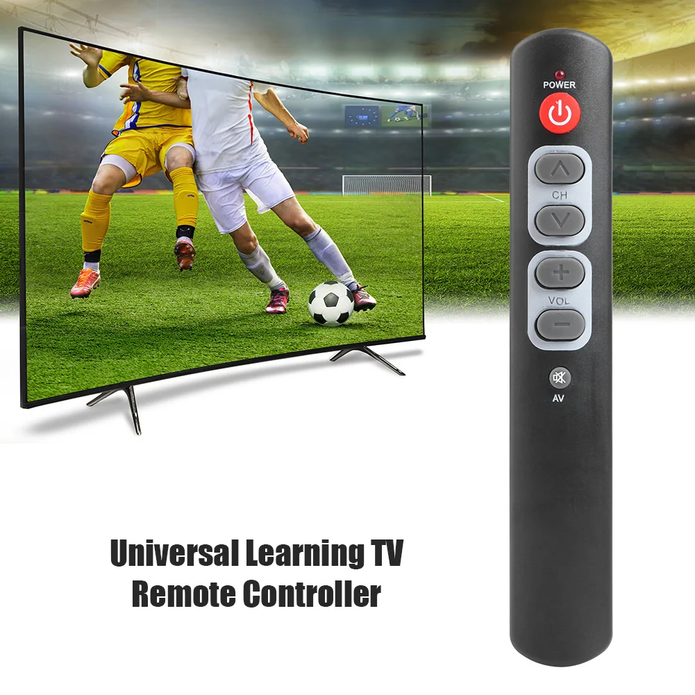 Universal 6-Key Learning Remote Control 6 Big Buttons Copy Infrared IR Remote Controller For Smart TV Box STB DVD DVB VCR SAT