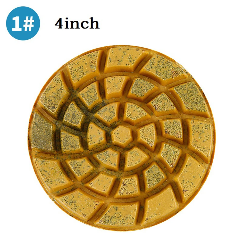 4 Step Polishing Pads Thickened 1pc 4 Inch 100mm Floor Renew Pad For Granite Concrete Marble Glass Stone Sanding d iamond polishing pads 4 inch wet dry granite concrete marble glass stone sanding grinding discs 30 10000 grit tools