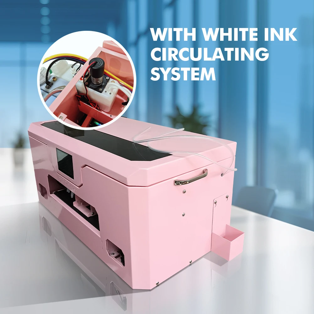 DTF Printer & Powder Shaker Combo-A3 720x1440dpi + 500mm Auto Shaker/Dryer, for Clothing/Textile (XP600 Printhead)