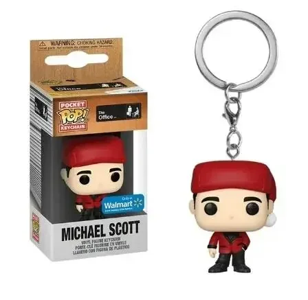 thumbnail image 1 of FUNKO POP The Office Llavero navideño Michael Scott Walmart SCHRUTE Darryl Kevin Figura de vinilo Llavero Colgantes Llavero Juguetes, 1 of 5