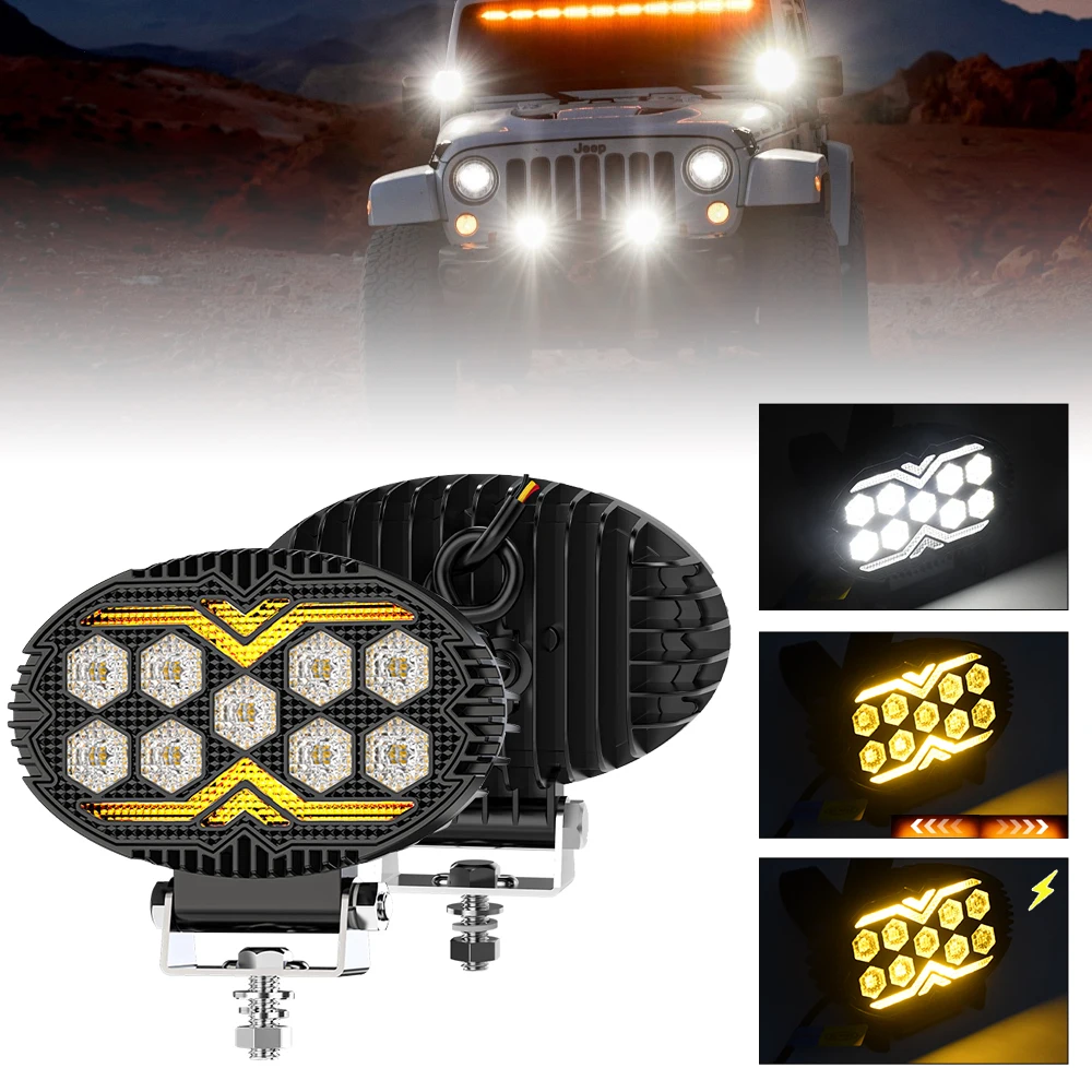 5.5Inch Work Fog Light LED Headlight Light Auto Fog Light Led Light Bar for Moto
