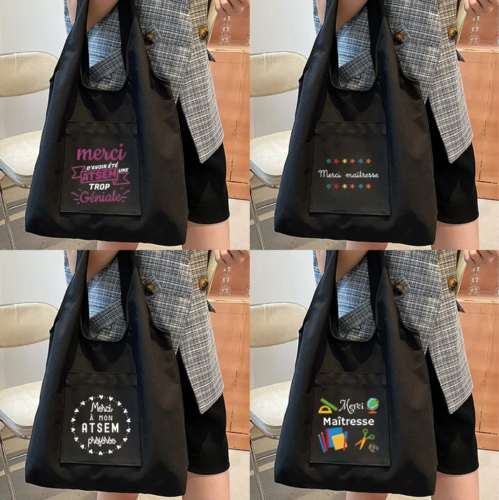 Food Pattern Print Canvas Vest Bag Casual Women Shoulder Cloth Bag 2022 Ins  Large Capacity Tote Bag Reusable Ladies Shopping Bag - Shoulder Bags -  AliExpress