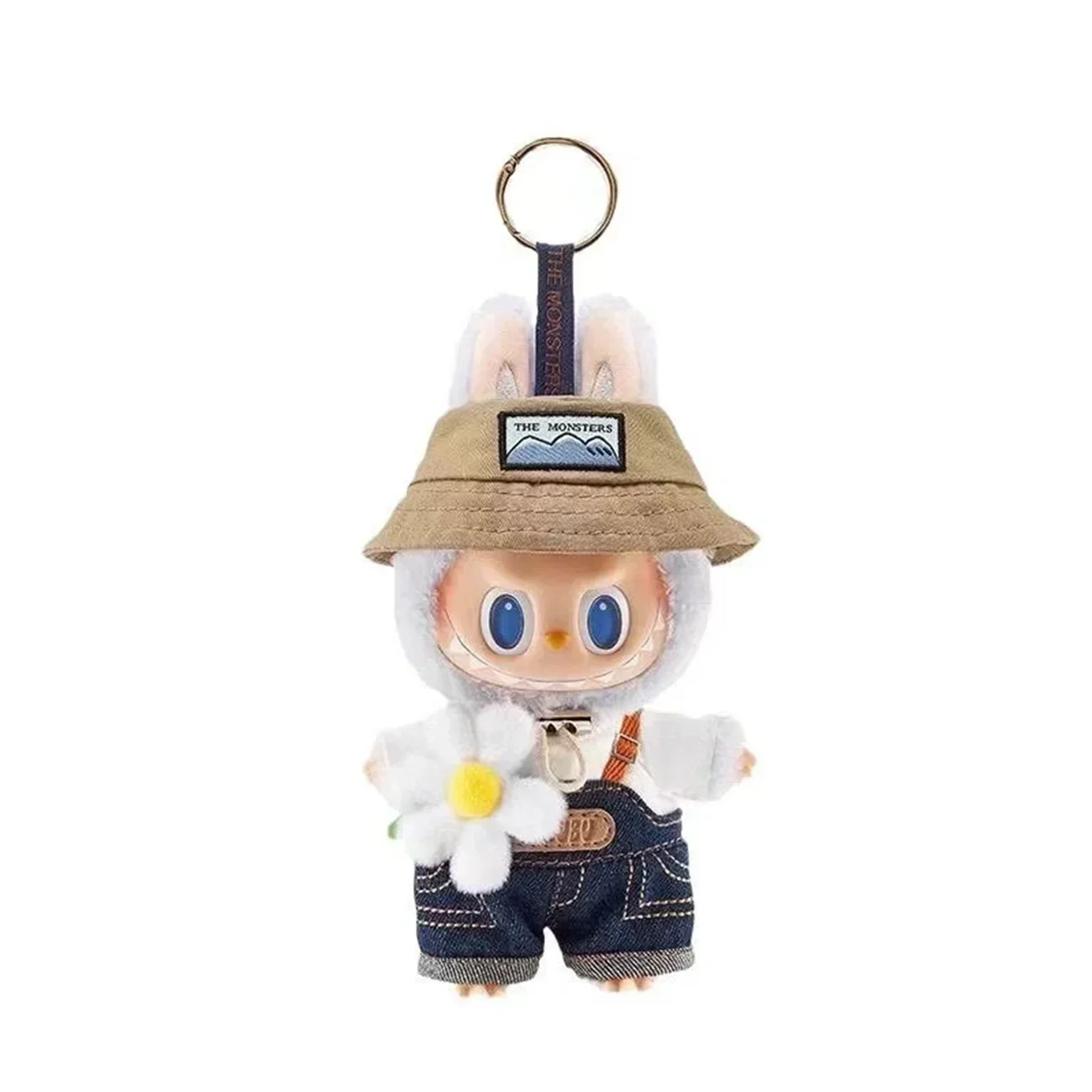 Key Chain Genuine Labubu Sitting Party Macaron Vinyl Face 2.0 Series Pendant Doll Home Decor Keychain Collection Model Kids Toys Xmas Gift