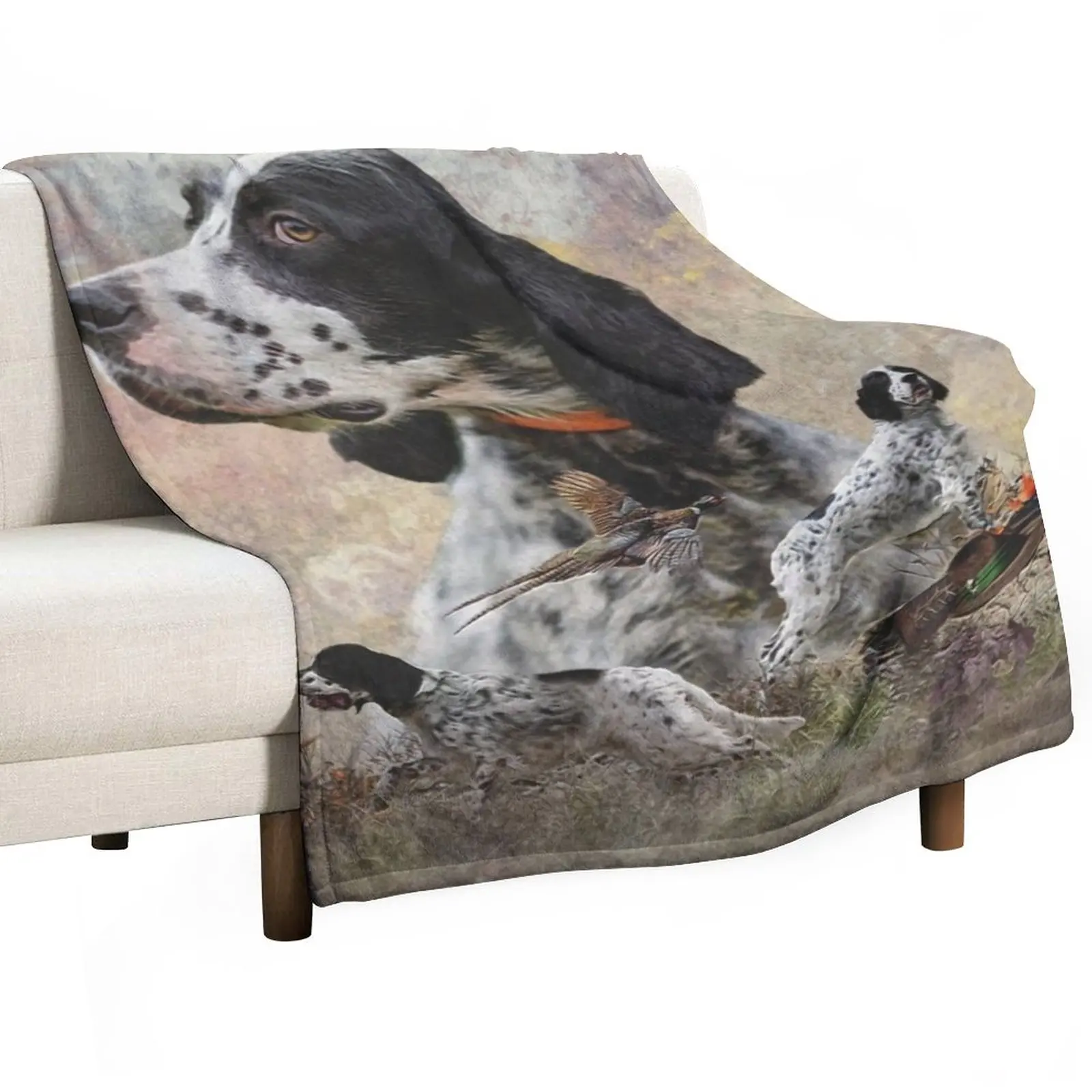 

English Setter YARSA Throw Blanket Soft Big Blanket Sofa Blanket Extra Large Throw Blanket Bed Fashionable Blanket