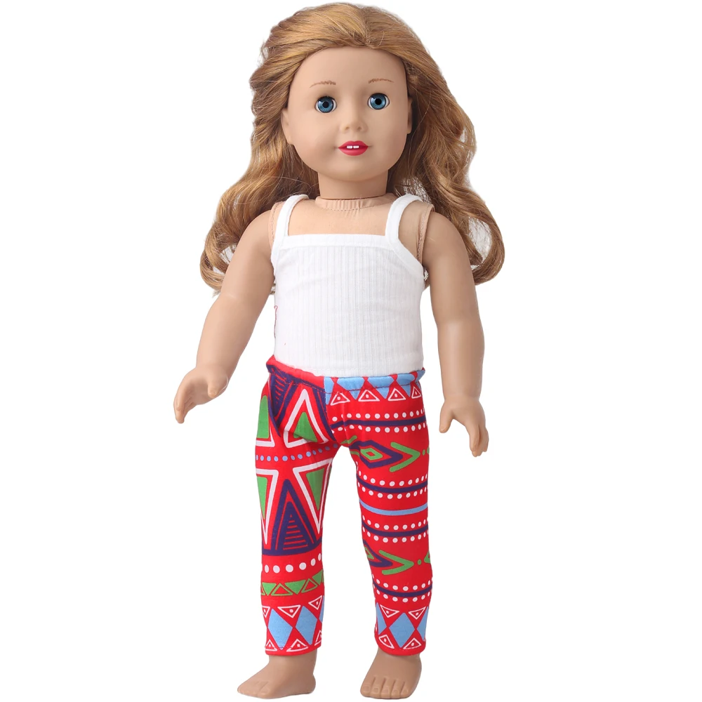 

18 Inch American Girls Doll Clothes Simple Sling Suit Born Baby Toys Accessories Fit 40-43 Cm Boy Dolls c960