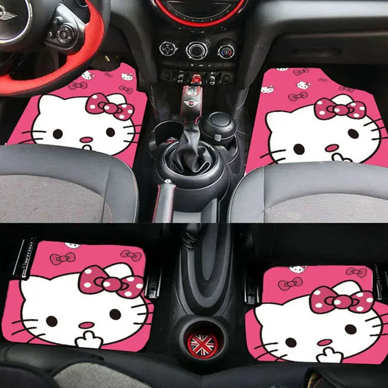 Car Accessories Hello Kitty Floor Floor Mat Set Car Hello Kitty 4 Piece Set Car Aliexpress