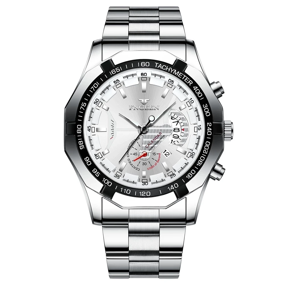 2024 New Style Fashion Brand Men's Quartz Watch Luxury Dial Luminous Waterproof Sports Automatic Date Business Men Wristwatch 2