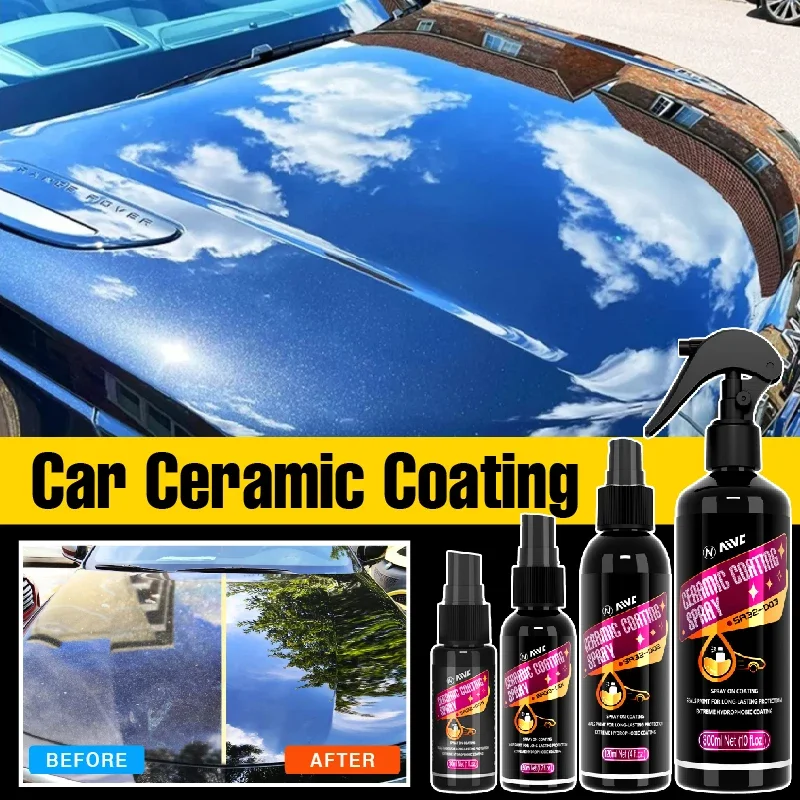 Car ceramic coating spray crystal hydrophobic layer polishing paint coating agent polish scratch repair remover paint protection car ceramic coating