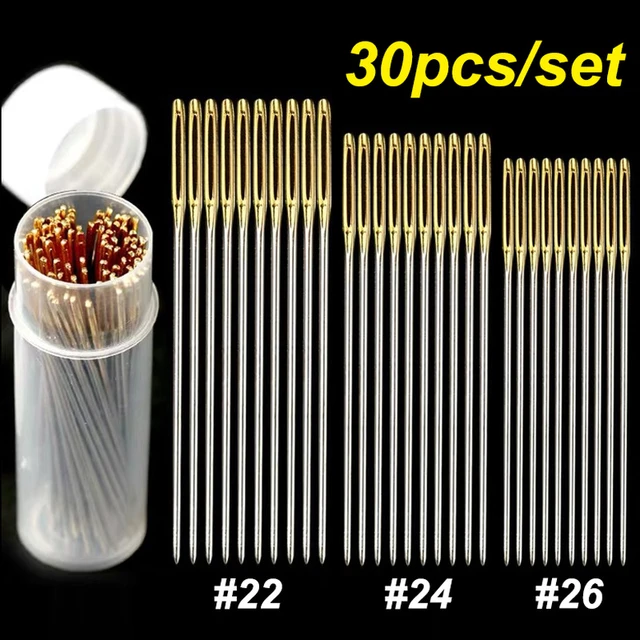 36pcs Self-Threading Sewing Needles Stainless Steel Quick