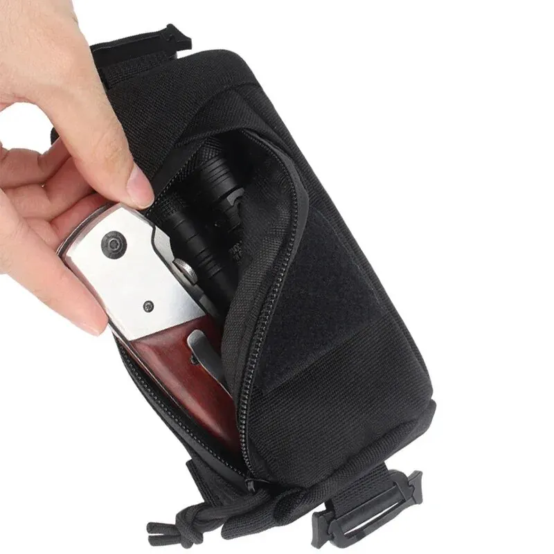 Outdoor Tactical Bag Shoulder Strap Bag Backpack Sundries Accessories Pouch 900D Nylon EDC Molle Medical Bag Travel Hiking Hunting