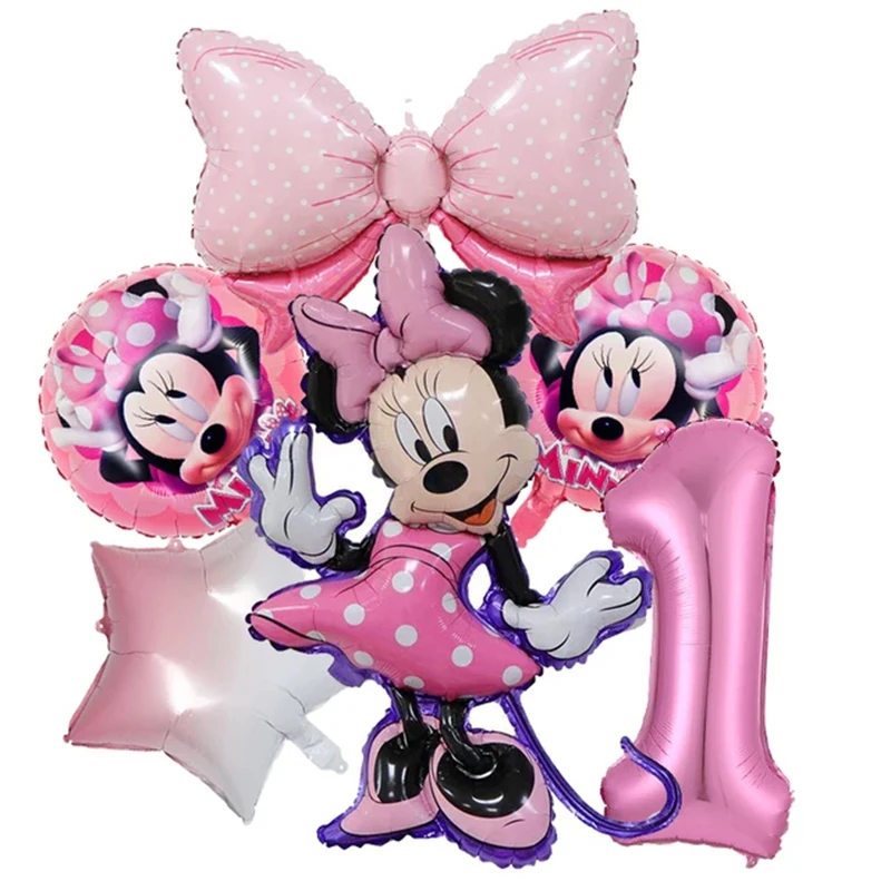 thumbnail image 1 of Artículos para fiestas de cumpleaños de Minnie Mouse y Donald Duck, vajilla, pulseras, pajitas, juguetes reutilizables, regalos para niños, decoraciones para fiestas, 1 of 4