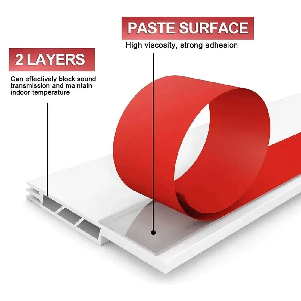Under Door Draft Stopper Sealing Strip – Soundproof and Weatherproof Barrier