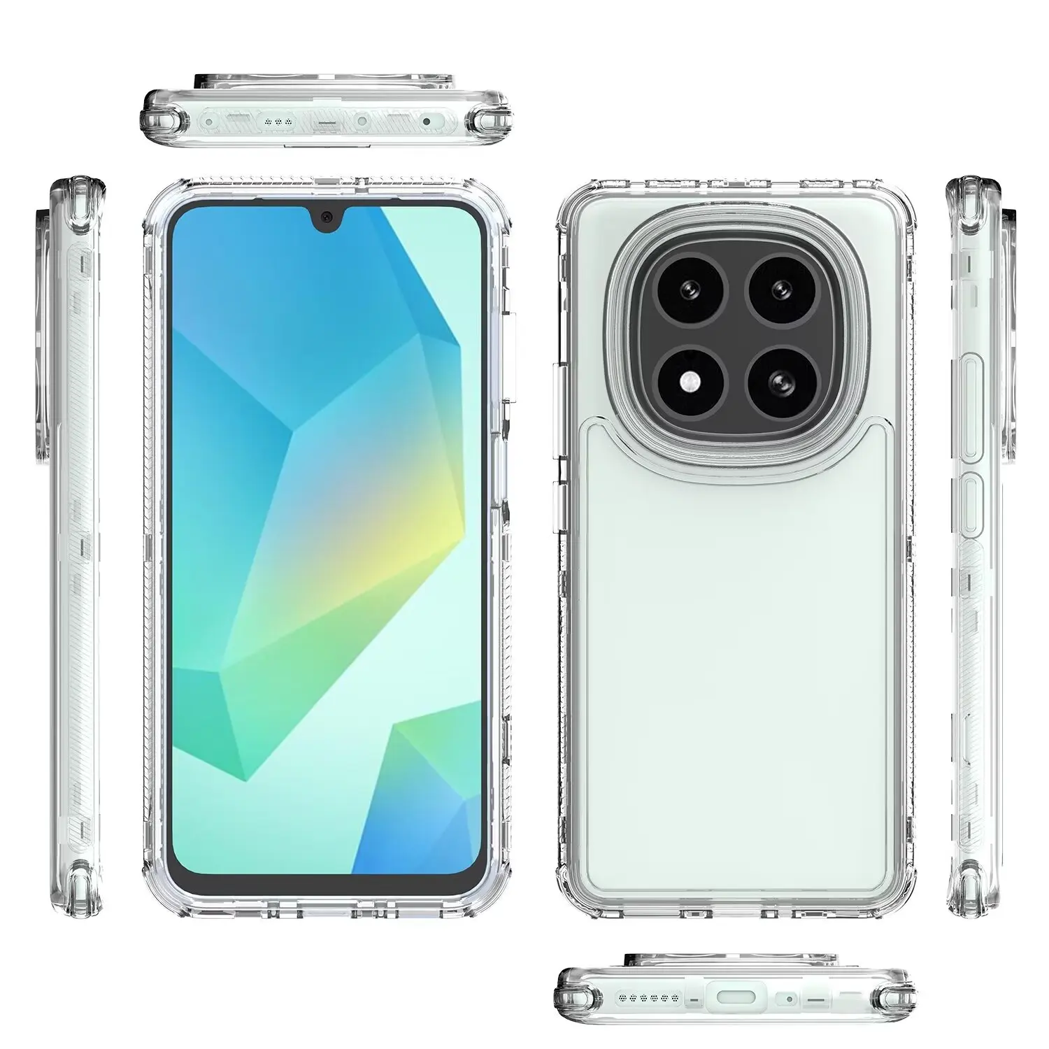 Shockproof Slim Fit Clear Full-Body Protective Phone Case