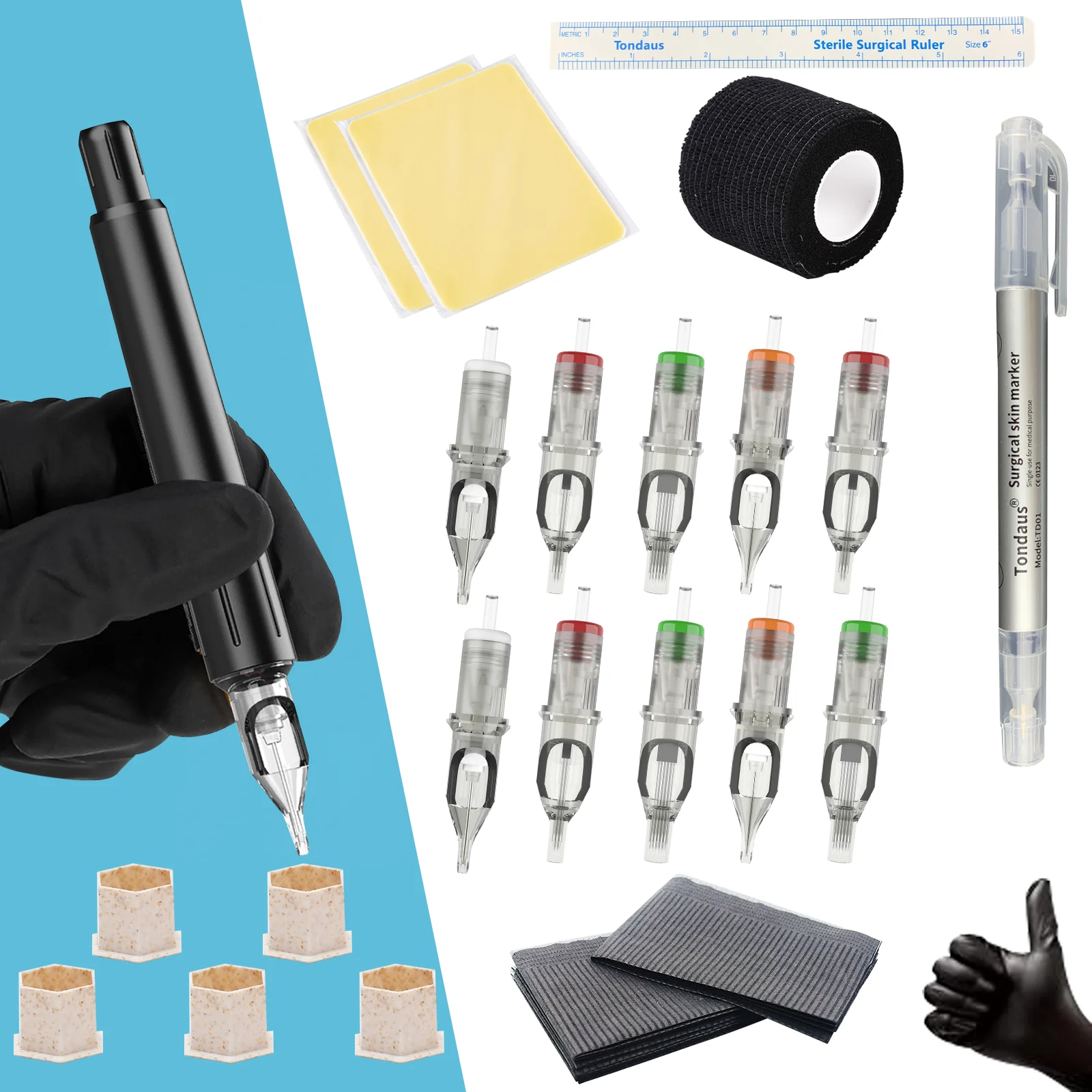 EZ DIY Tattoo Patrone Nadeln Stick Hand Poke Pen Handgemachte Tattoo Stift Kits für Patrone Nadeln Tattoo Zubehör – Detail 2