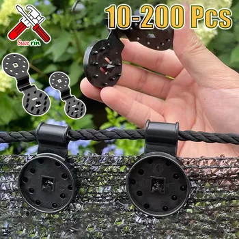 10-200 pezzi clip per tessuto ombreggiante morsetti per tessuto ombreggiante copertura in rete tessuto per protezione solare in giardino cortile serra occhielli accessorio 1
