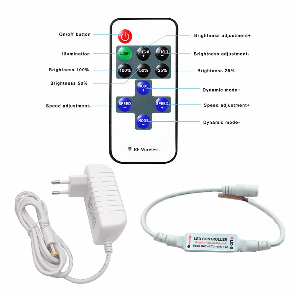 Mini Spot LED 12V Downlights Dimmable 1W Ceiling Lamp Set Remote Controller 15mm Recessed Black Silver White Cabinet Spot Lights 6