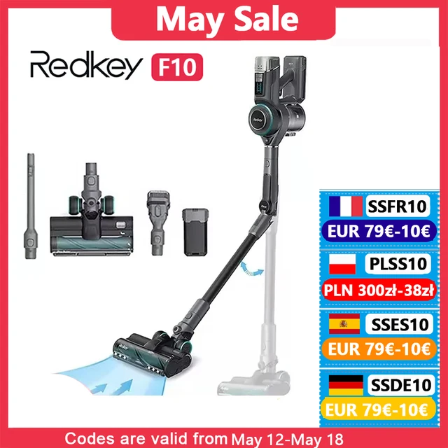 Redkey F10 Cordless Vacuum Cleaner Handheld Wireless Foldable Ortable Vacuum 400W 23kPa 0.6L Dust Cup 60 Min 1