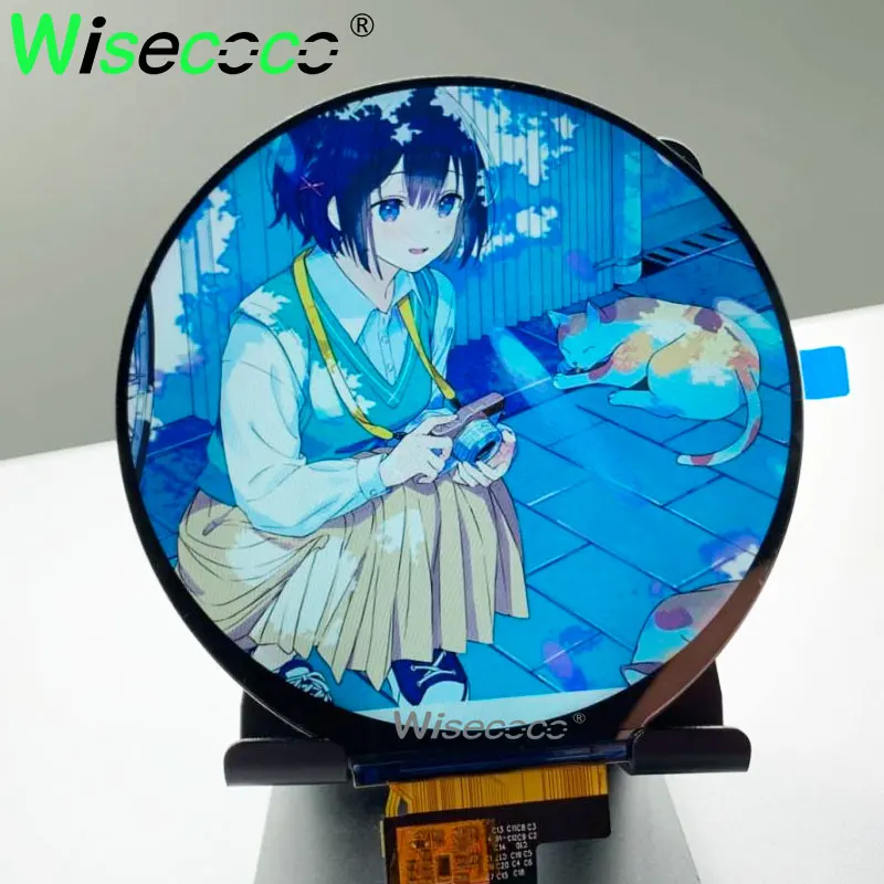 Wisecoco-tipo-c Lcd Screen Driver Board Exibição Redonda Círculo Circular Ips Tft Mipi 720x720 - Imagem 3