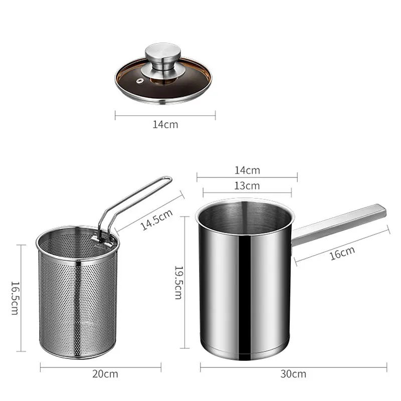 Enhanced Stainless Steel Deep Fryer with Basket and Lid