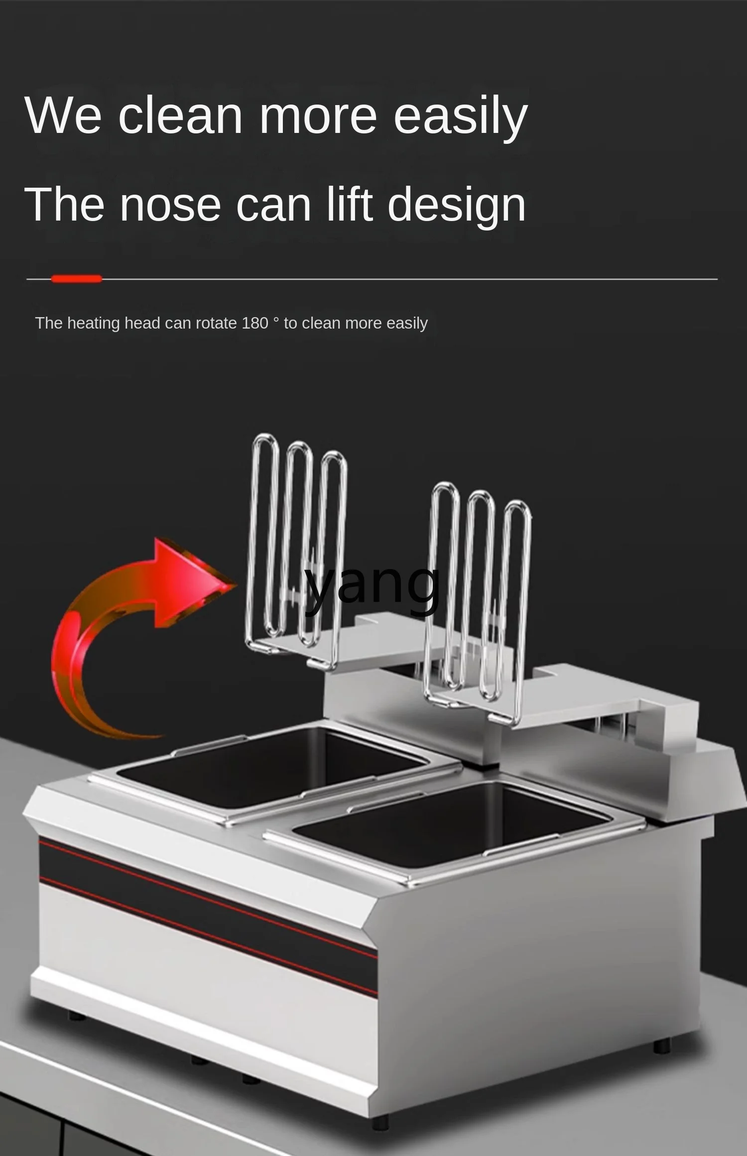 L'm'm Double Cylinder Computer Version Electric Fryer Constant Temperature Large Capacity Deep Frying Pan