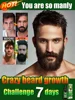 Beard Growth Serum Fast Styling Thicker Longer Fuller Beard Softening 1