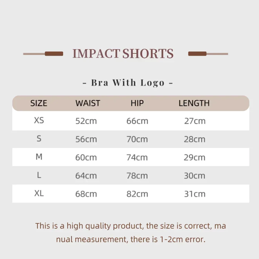 Impact Shorts with Logo 4.5'' Low Waist Seamless Yoga Shorts Scrunch Bum Gym Shorts Workout Biker Short Stretch Fitness Short 2