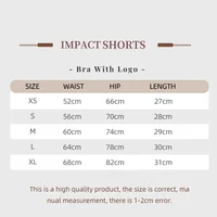 Impact Shorts with Logo 4.5'' Low Waist Seamless Yoga Shorts Scrunch Bum Gym Shorts Workout Biker Short Stretch Fitness Short 2