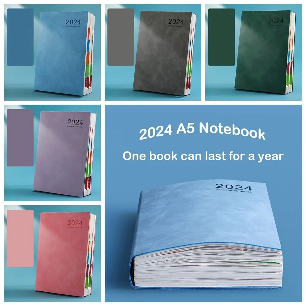 To Do List Agenda 2024 A5 Notebook Diary Notepad Taking Notes Business Notebook Time Organizer Journal Agenda Planner agenda planner 2024 notebook a5 cuadernos 365day to do list diary monthly planner notepad journals school office writing supplie