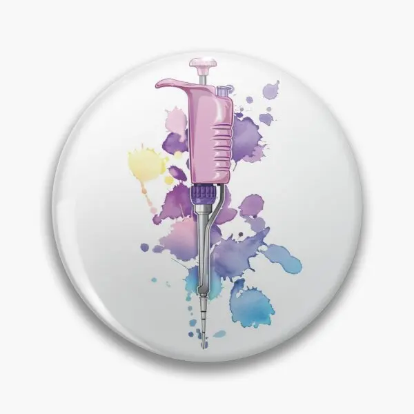 

Пипетка Micropipette Pcr Crispr Dna Wate, мягкая булавка, милый Декор, креативный женский значок, мультяшная модная брошь, булавка для лацкана для влюбленных