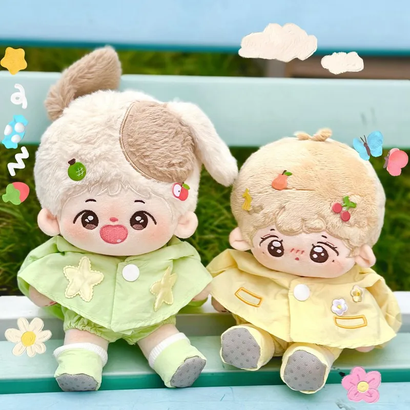 Cute Yellow/Green Raincoat Doll Clothes For 20cm Idol Soft Cotton Doll DIY Clothes Accessory for Girls Fans Collection Gifts 2