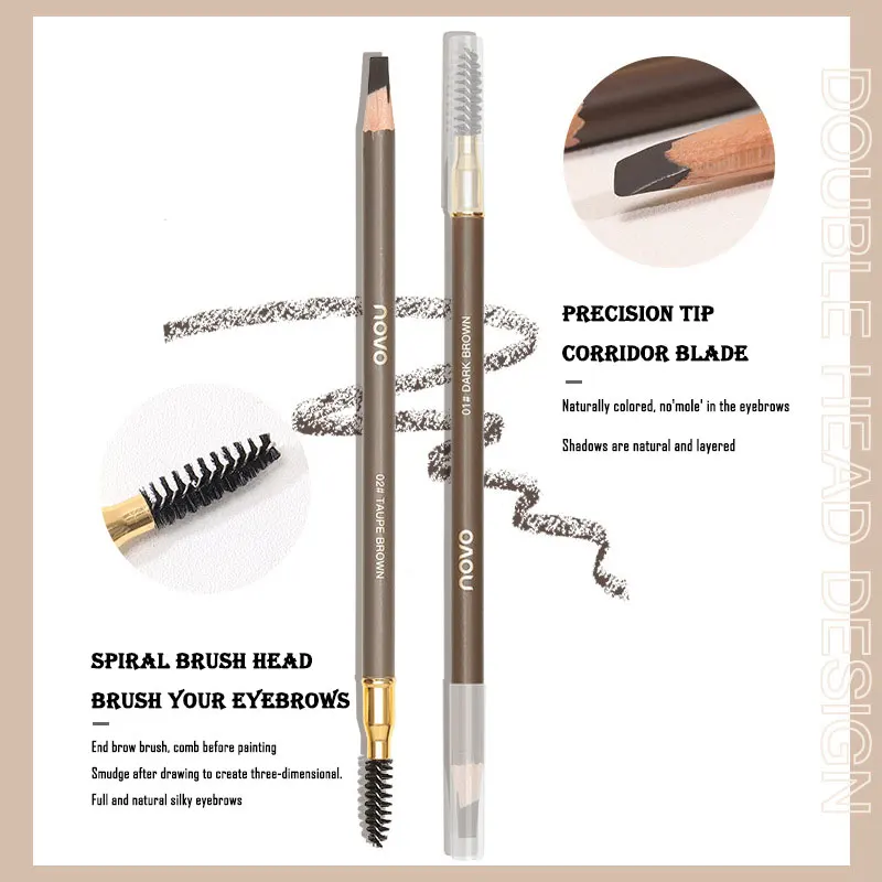 Nove Novel Pencils Eyebrow Enhancers Makeup Items Free Shipping High Quality Professional Makeup Permanent Eyebrow Tattoo Pencil