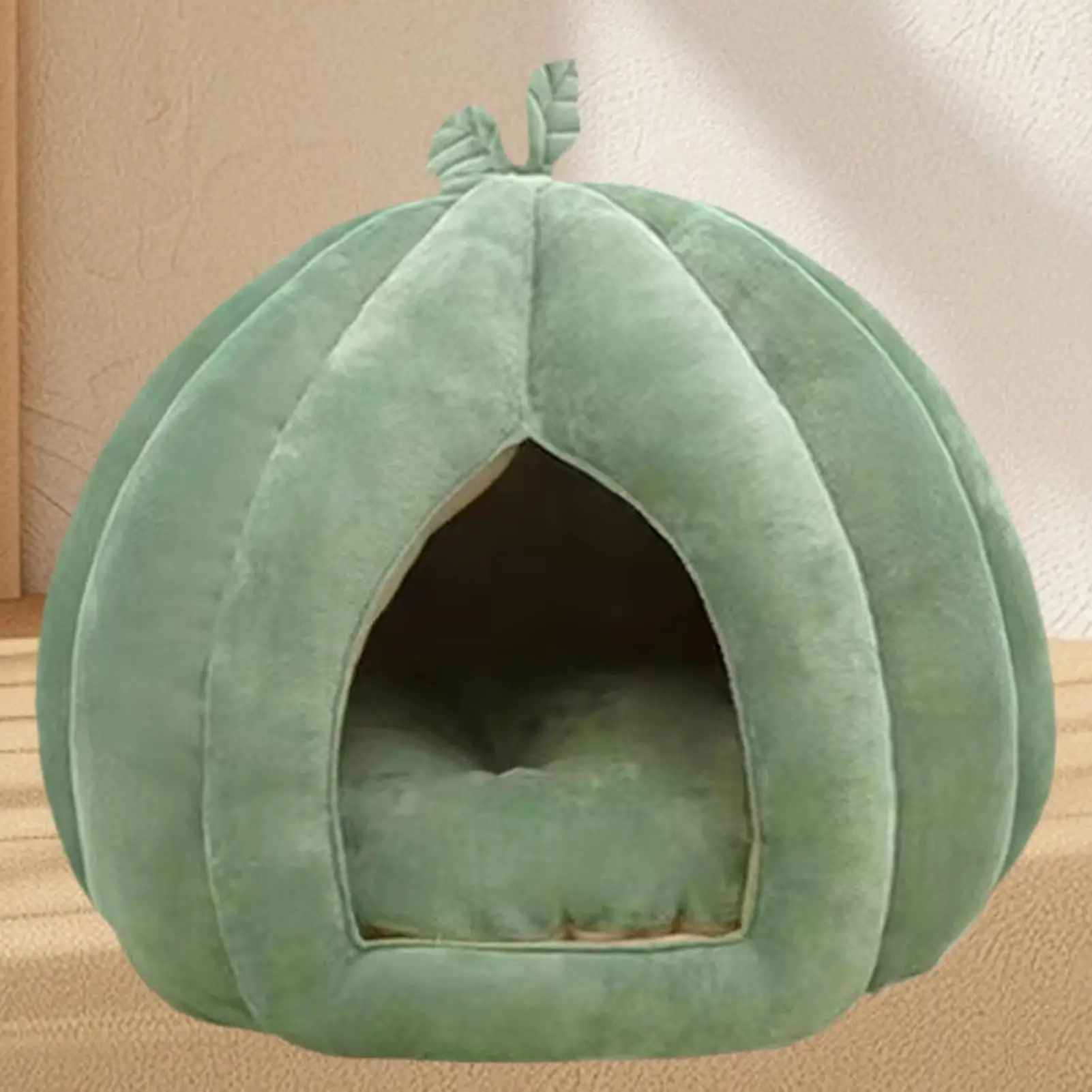 pumpkin cat bed Pumpkin Cat House Cat Cave Thickened Halloween Pet Bed Enclosed Cat Nest Winter Warm Cat Bed Pet Sleeping House