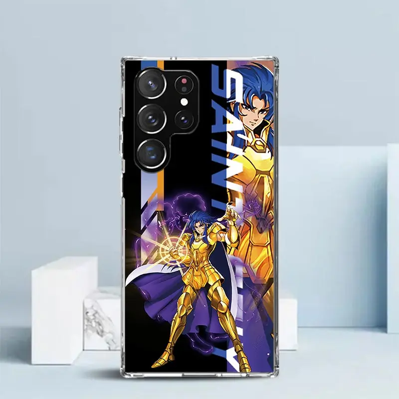 Anime Saint Seiya Soft TPU Phone Case - Stylish Protective Back Cover
