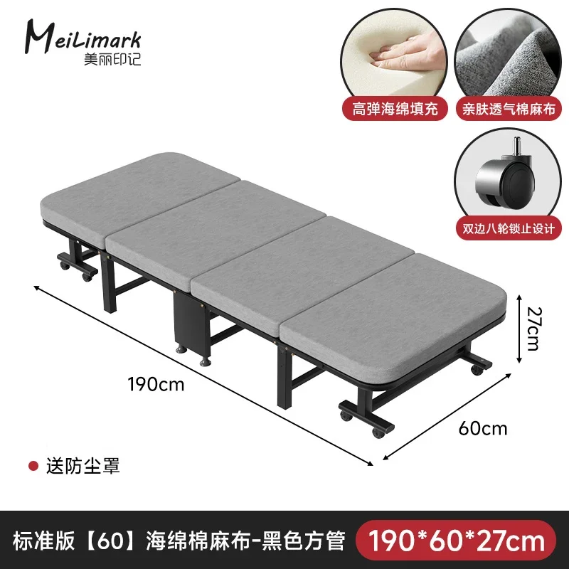 thumbnail image 1 of Cama de Metal plegable de pared Vertical, Cuna portátil para acampar, muebles elevados, ahorro de espacio, familiar, plegable, oculta, Cama Away, 1 of 4
