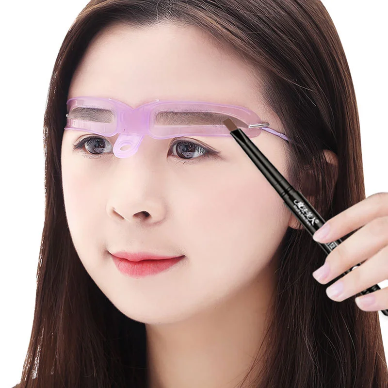 Makeup Tools Eyebrow Stencil Tool Eye Makeup Tools 8 Pcs Eyebrow Stencil Makeup Shaping Eye Brow Reusable Adjustable Makeup Model Template Eyebrows Card Women Beauty Tools