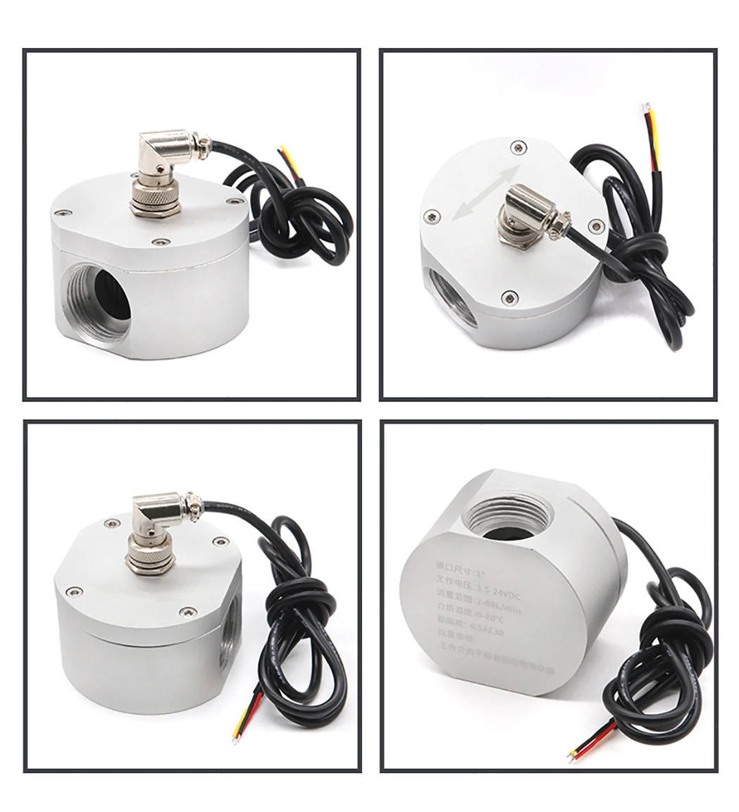 High Precision Oval Gear Flow Meter Aluminum Alloy Hall Flowmeter Liquid Flow Se