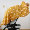 3PCS/Set Bamboo Muslin Swaddle Blanket Baby Blankets Newborn Printed Soft Cotton New Born Infant Receiving Wrap 6