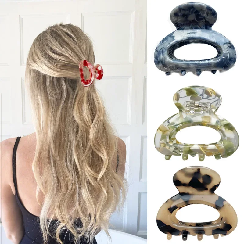 Sweet Mini Acetate Hair Clip for Women Girls Hair Claw Chic Barrettes Crab Hairpins Styling Claw Clips Fashion Hair Accessories