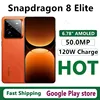 Original Realme GT 7 Pro Mobile Phone IP69 Waterproof 50.0MP Camera 6500mAH 120W Charge 6.78" AMOLED 120HZ Snapdragon 8 Elite 1