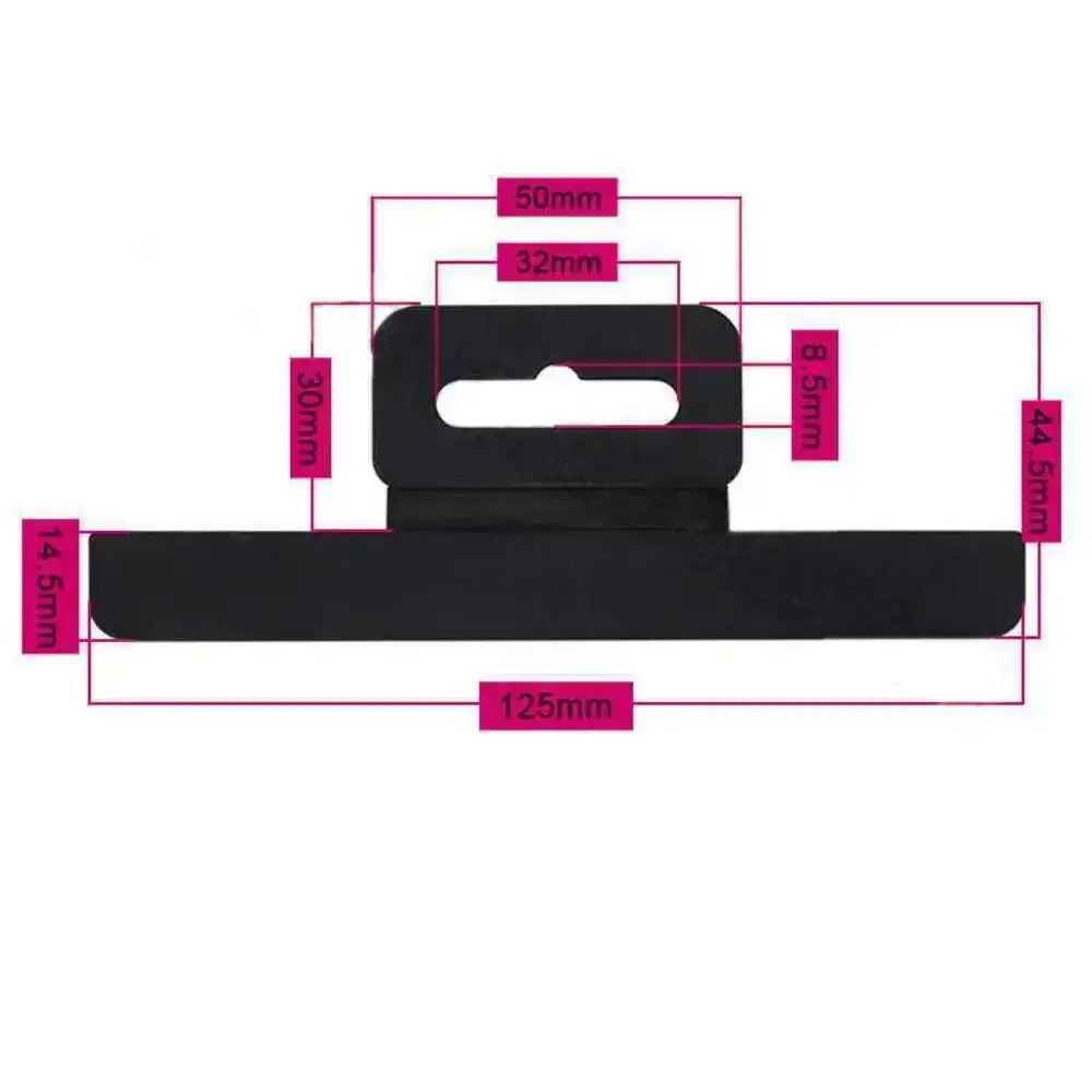 Geformter flacher Euro-Aufhänger, Taschenpaket zum Aufhängen von Laschen, Schlitzloch, zum Aufhängen von Laschen, Pappe, Headerhaken, Box, Verpackung, Kunststoff-Einsatzgriff
