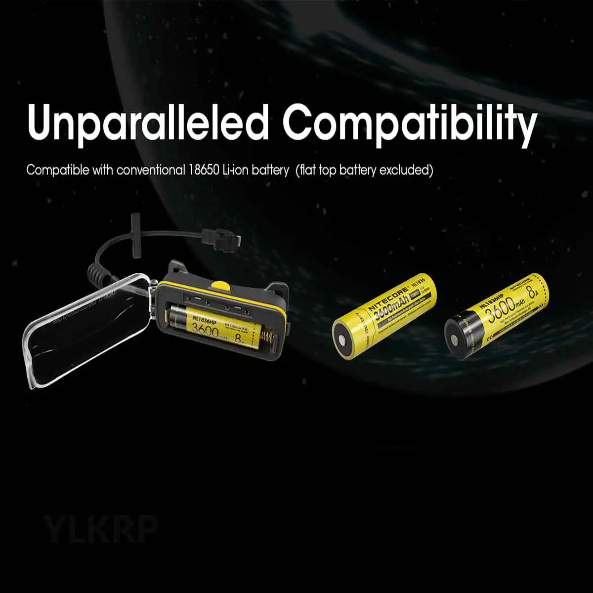 The NITECORE 18650 extended battery pack can be paired with products using 18650 protruding lithium batteries to expand usag 18650 battery holder