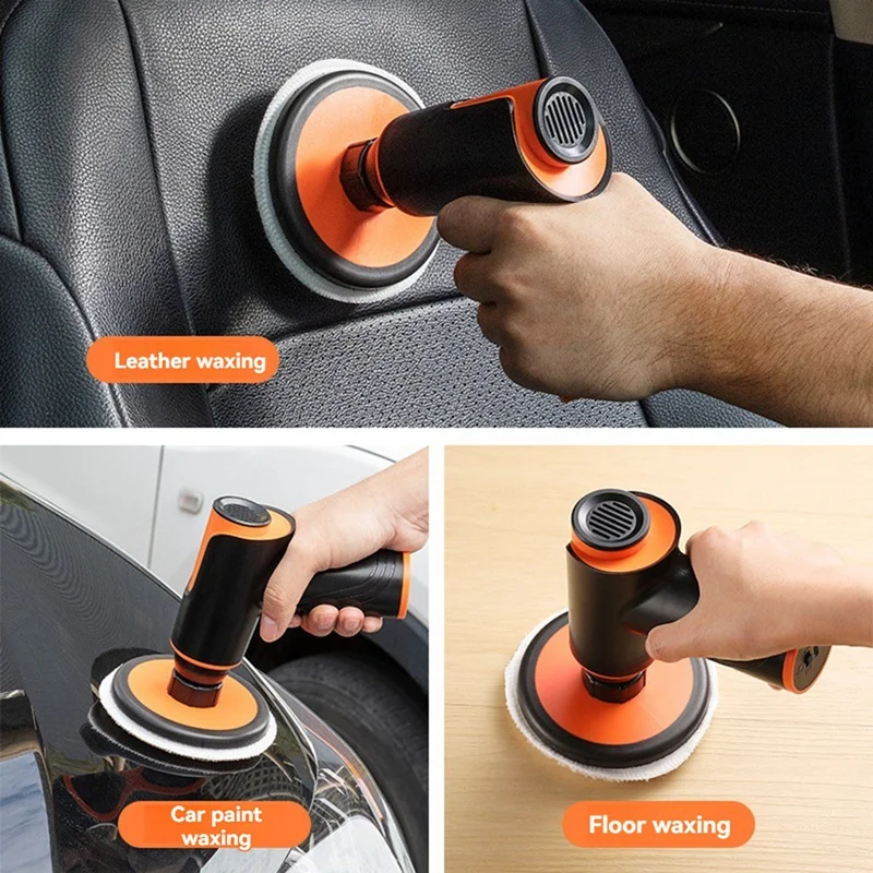 AT19-100W Car Wax Polisher Polishing Machine Mini Wireless Portable ing Machine USB Rechargeable Polisher