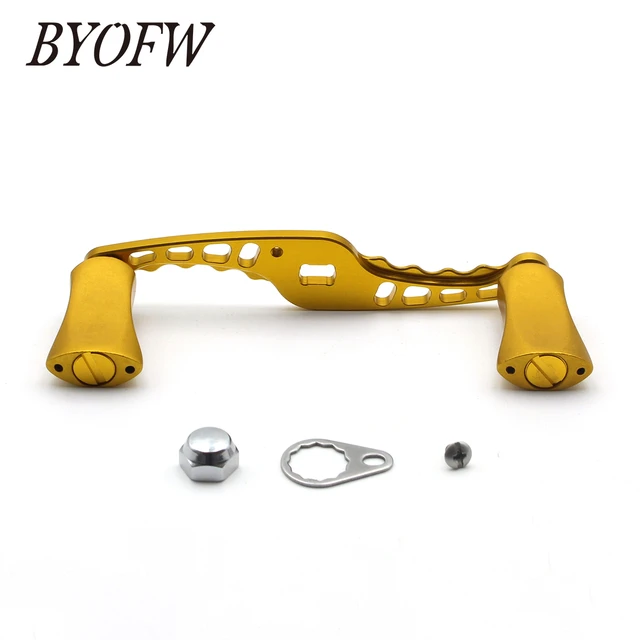 BYOFW Golden CNC Machined Baitcasting Fishing Reel Handle Grip For Abu  Garcia Daiwa Hole Size 8*5mm Pole Building Replacement - AliExpress