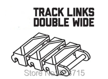 *Track Link 2L wide* 100pcs Y5306 DIY enlighten block brick part No. Compatible With Other Assembles Particles