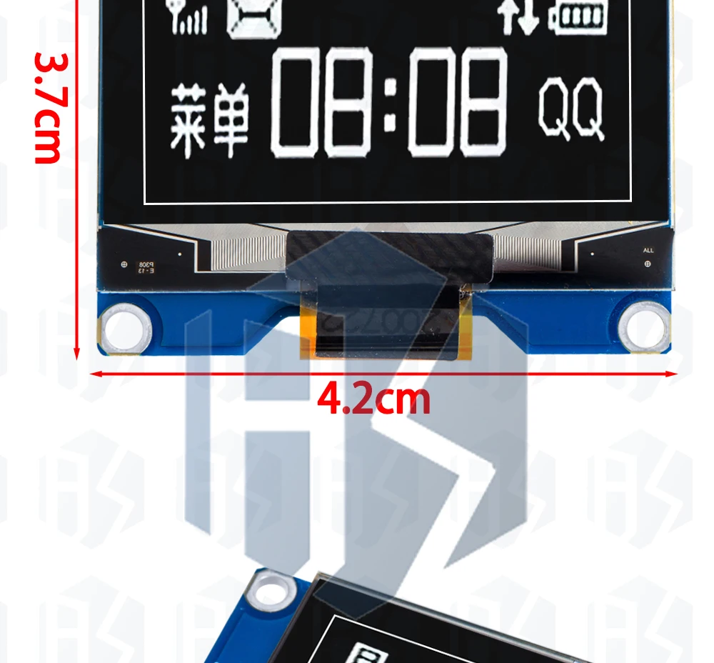 EGBO 1,54 Zoll 7PIN Weiß Blau OLED Bildschirm Modul SSD1309/CH1116G Laufwerk IC SPI Schnittstelle 128*64 – Detail 31
