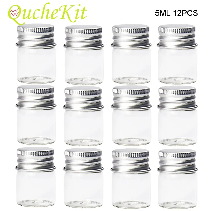 Storage Box Kitchen Storage Box Rice Storage Box Egg Storage Box Food Storage Box Food Storage Container Seasoning Storage Container Pickle Storage Container Seasoning Jar 12Pcs 5ml Glass Jar Bottles With Aluminum Cover Small Mini Glass Jars Wish Bottles Tobacco Herb Storage