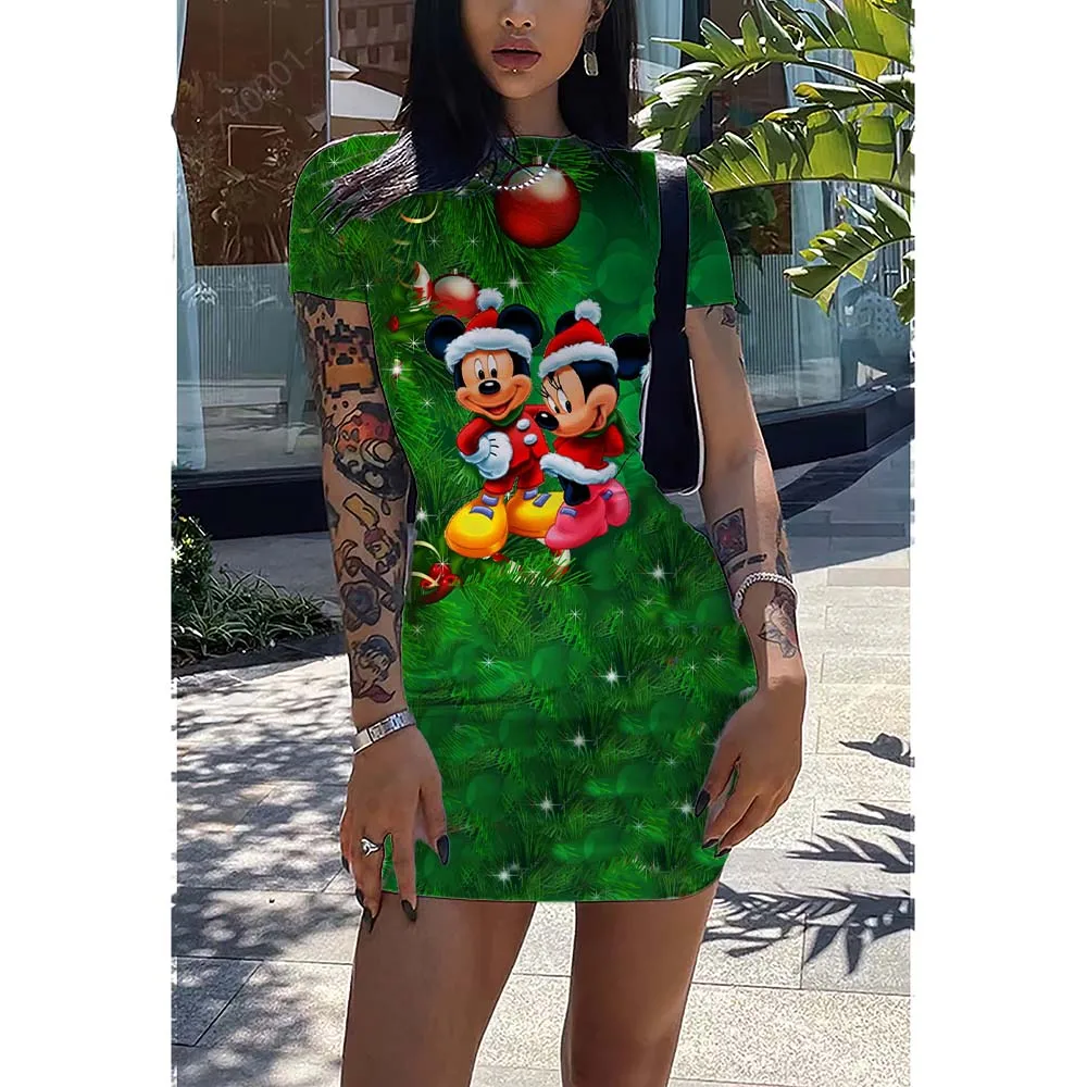 

Disney Large Size Dress Summer 2022 TOP Elegant Casual Women's Dresses Free Shipping Elegant Chic Woman Evening Dress Playa Sexy
